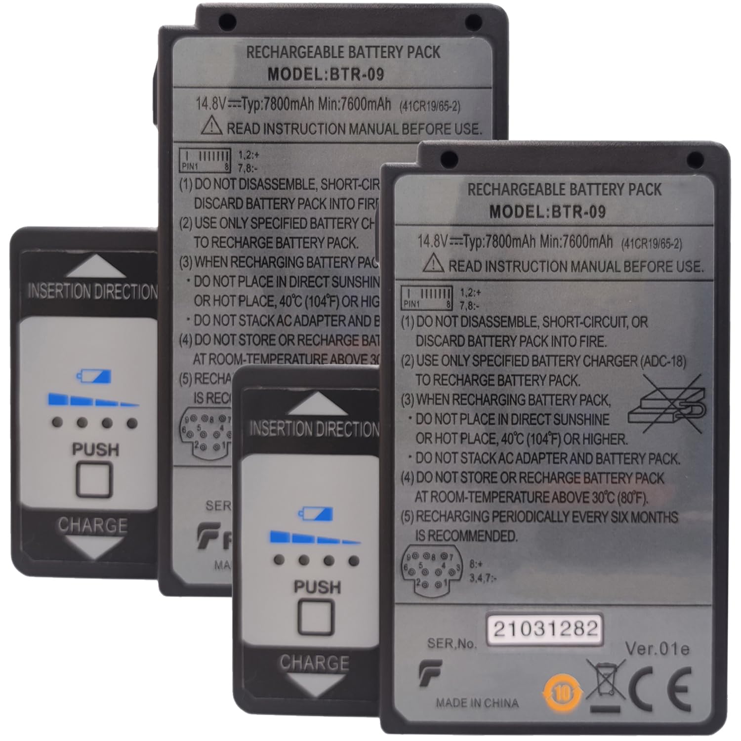 Amazon.com: DCYNXC 2-Pack FSM-70S FSM-70R Battery BTR-09 for
